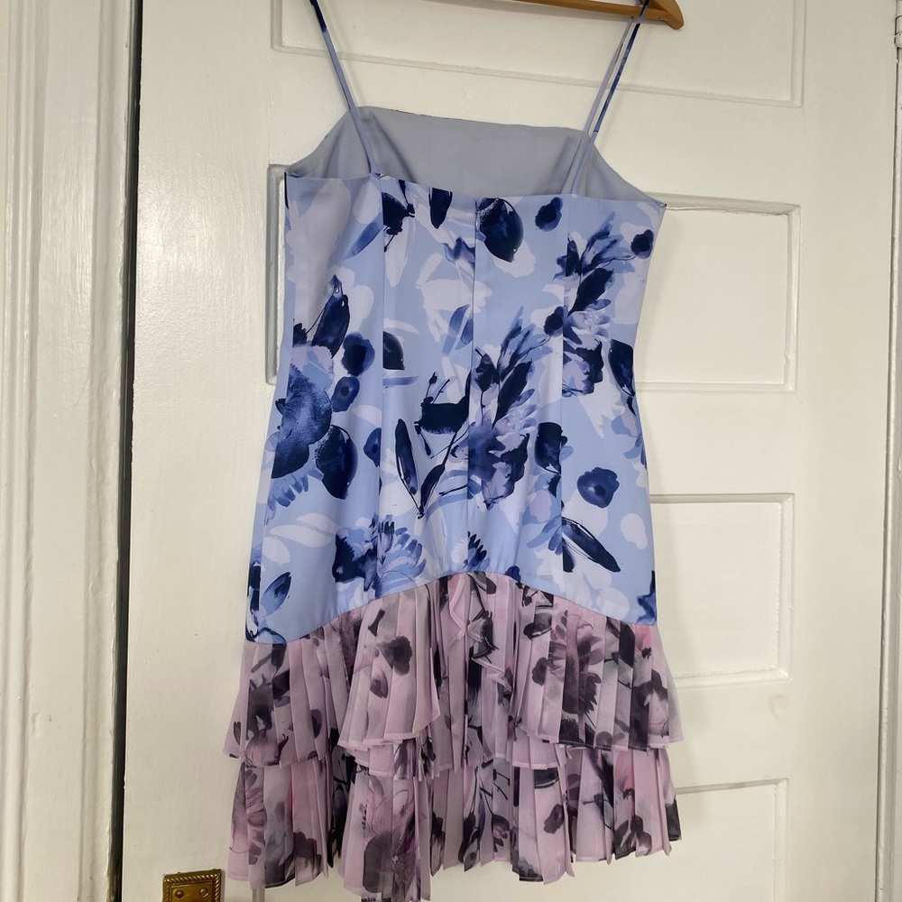 Free People x Fame and Partners floral mini dress with ruffled pleats - Picture 3 of 9